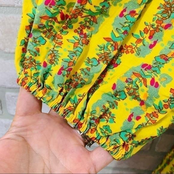 Roller Rabbit NWT Rhody Floral Striped Belted Dress in Yellow Size M - Picture 10 of 12